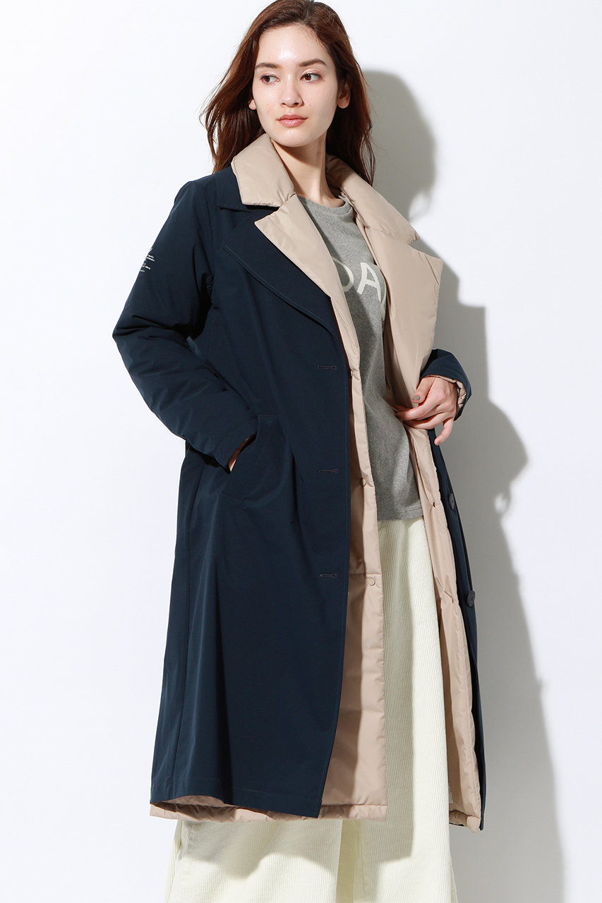 ECOALF エコアルフ ISOLA マルチ トレンチ / ISOLA DETACHABLE WOMAN TRENCH ネイビー