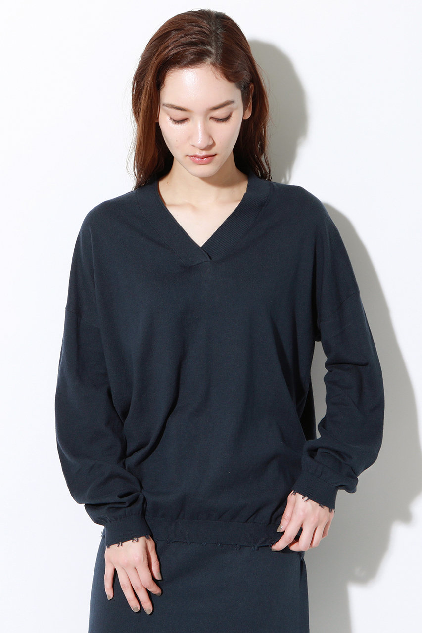 ECOALF エコアルフ CRANS Vネックニット / CRANS KNIT WOMAN ネイビー