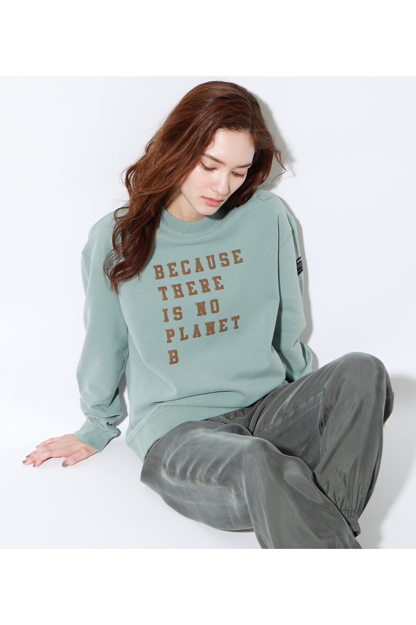 ECOALF エコアルフ BECAUSE スウェットシャツ / CERVINO SWEATSHIRT WOMAN ライトグリーン