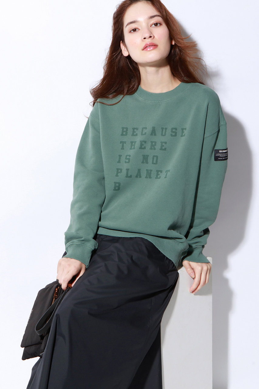 ECOALF エコアルフ BECAUSE スウェットシャツ / CERVINO SWEATSHIRT WOMAN カーキ(濃)