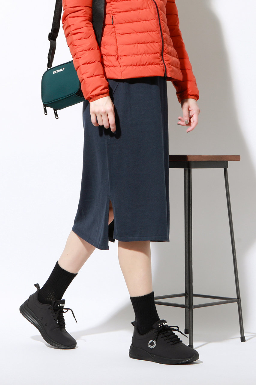 ECOALF エコアルフ ARC ニット スカート / ARC SKIRT WOMAN ネイビー