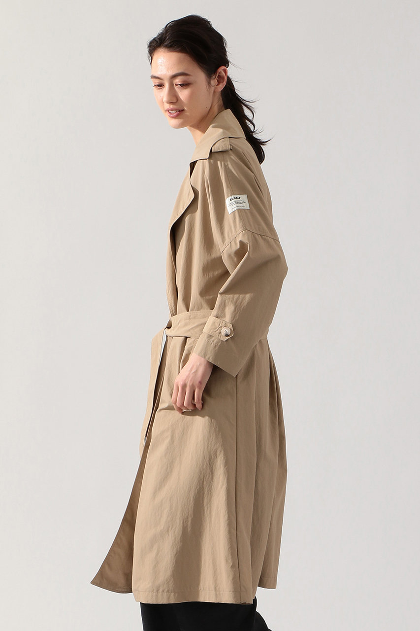 Ecoalf エコアルフ Mos オーバーサイズ トレンチコート Mos Oversize Trench Woman ベージュ の通販 Elleshop エル ショップ