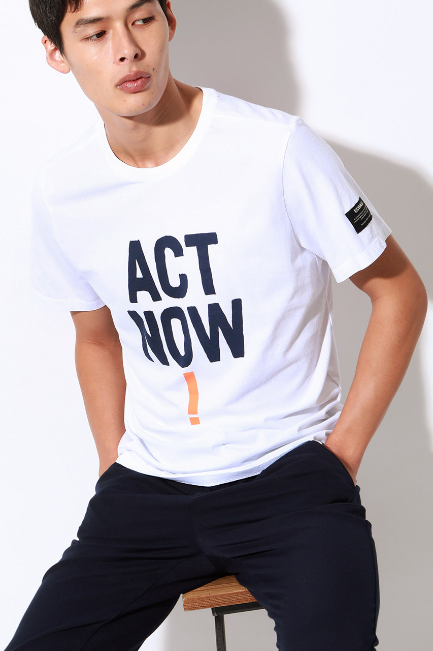 ECOALF エコアルフ 【UNISEX】ACT NOW! Tシャツ / TADEO T-SHIRT ホワイト