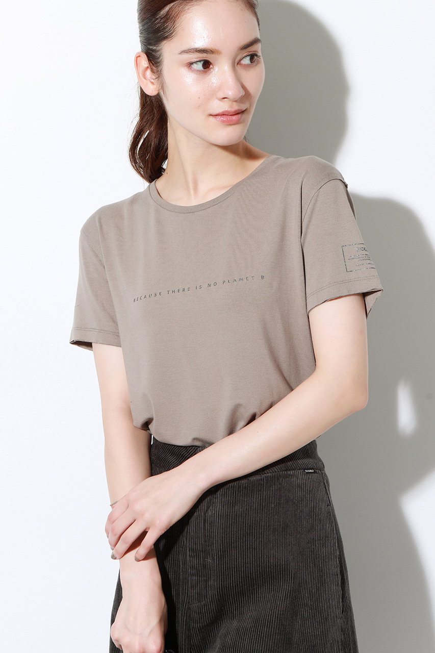 ECOALF エコアルフ GOING クルーネック Tシャツ / GOING T-SHIRT WOMAN ベージュ(濃)