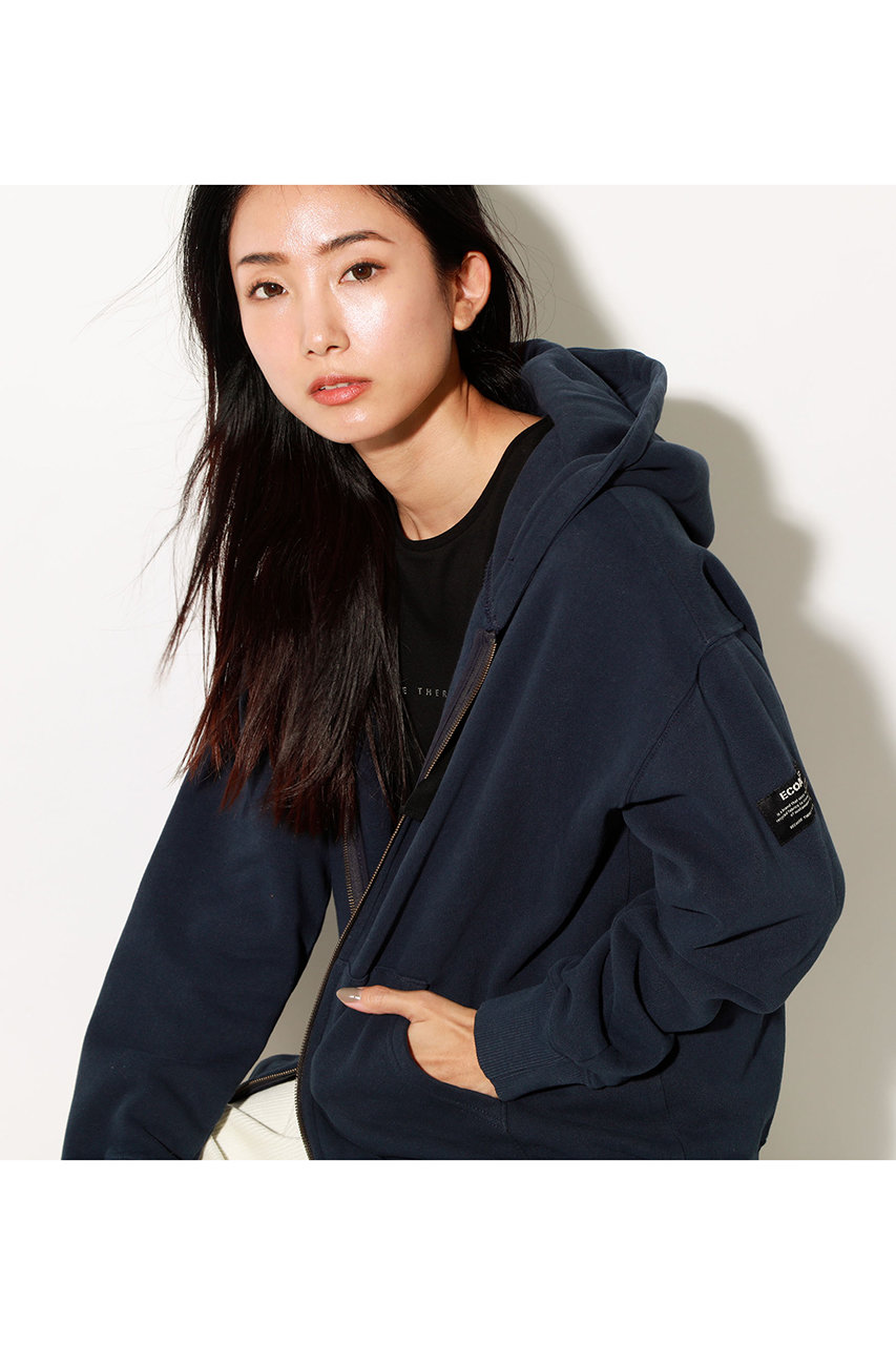 ECOALF エコアルフ SEISER ジップ パーカー / SEISER HOODIE WOMAN ネイビー