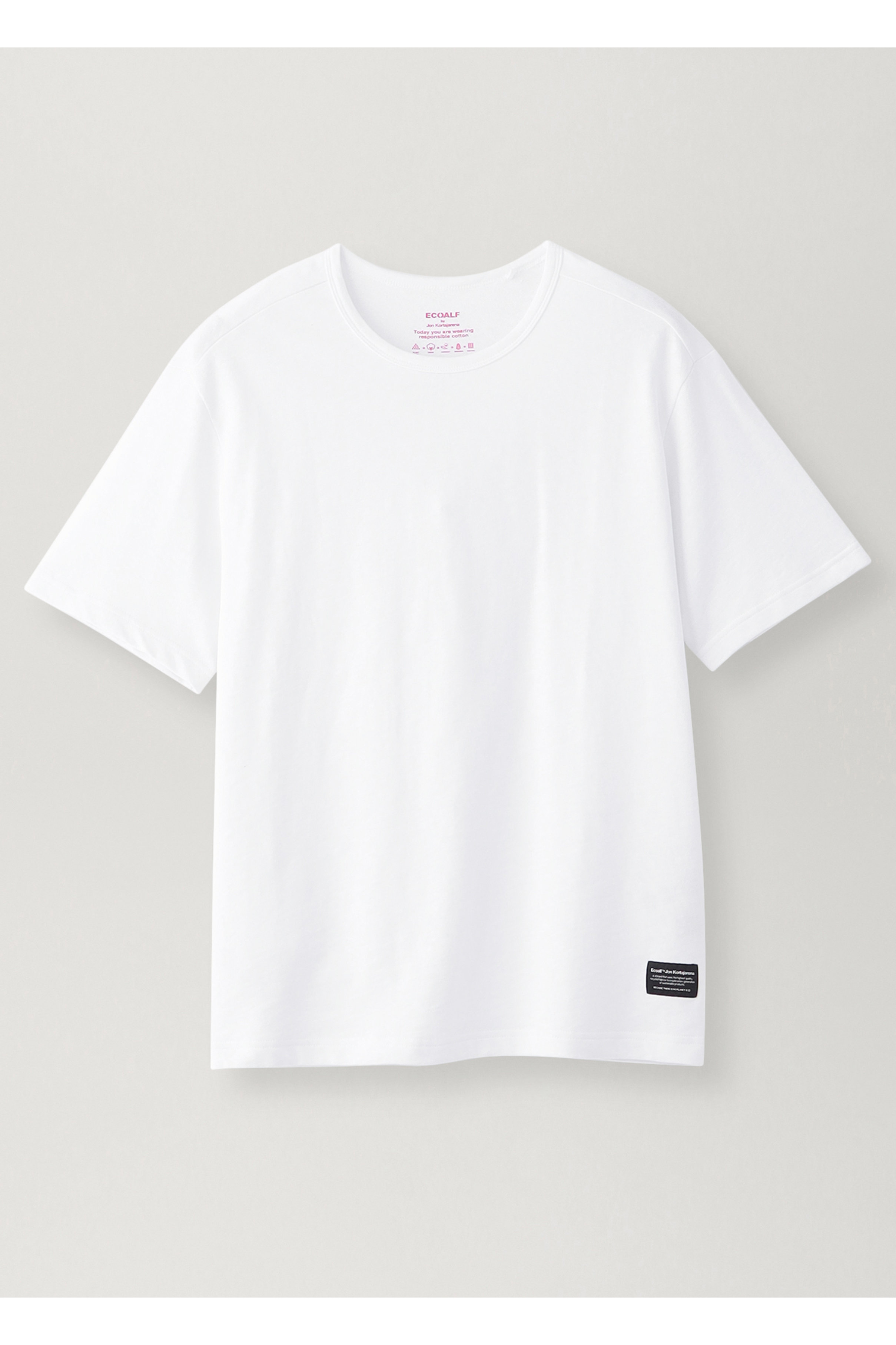 ＜ELLE SHOP＞ ECOALF 【MEN】【LIMITED】TENESERA メッセージ Tシャツ / TENESERA T-SHIRT UNISEX (ホワイト M) エコアルフ ELLE SHOP