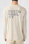 【MEN】NABIL メッセージ ロンT  / NABIL LONG-SLEEVED T-SHIRT MAN エコアルフ/ECOALF