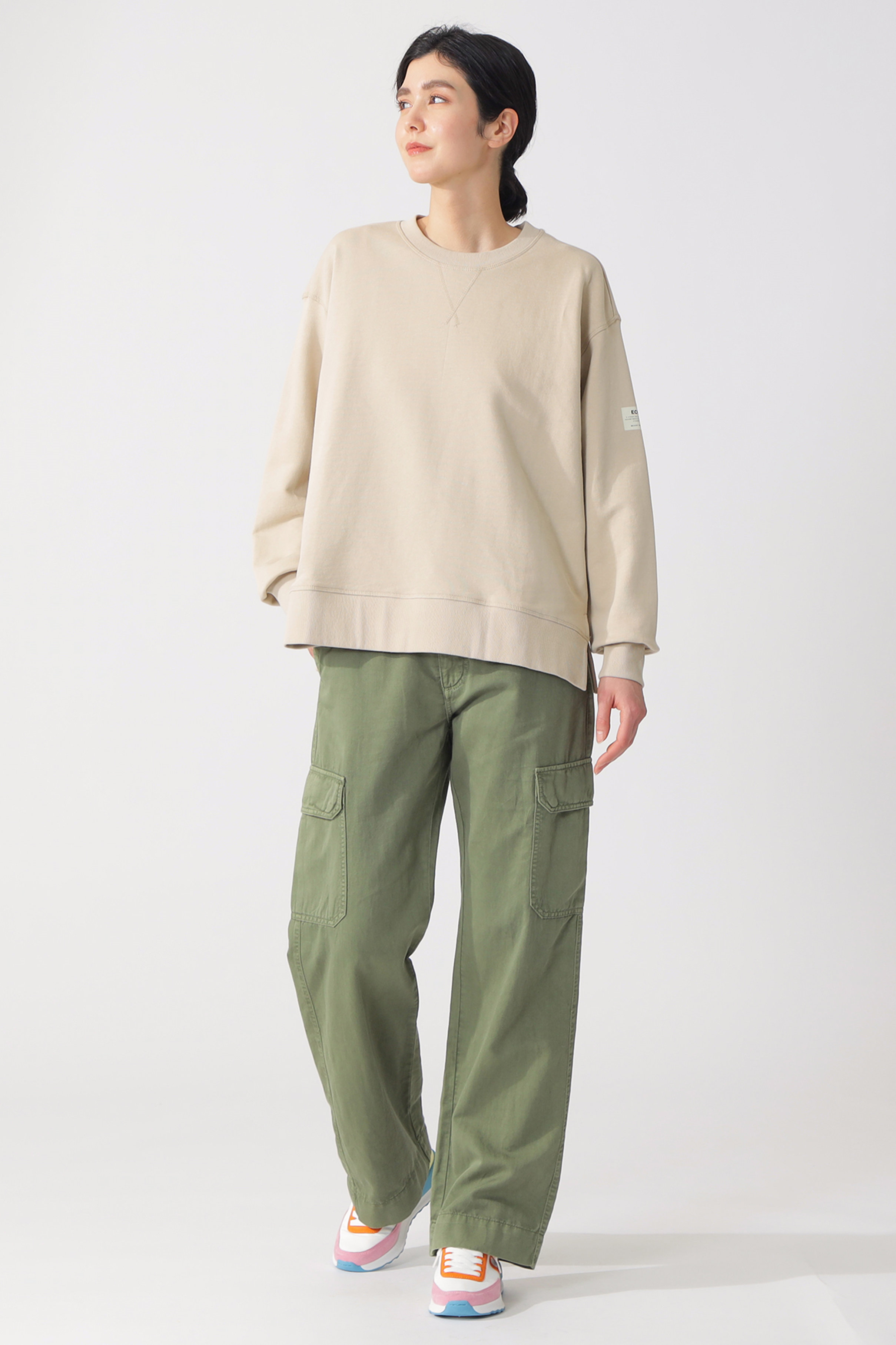 ECOALF(エコアルフ)｜MOSS BECAUSE スウェット/ベージュ の通販 