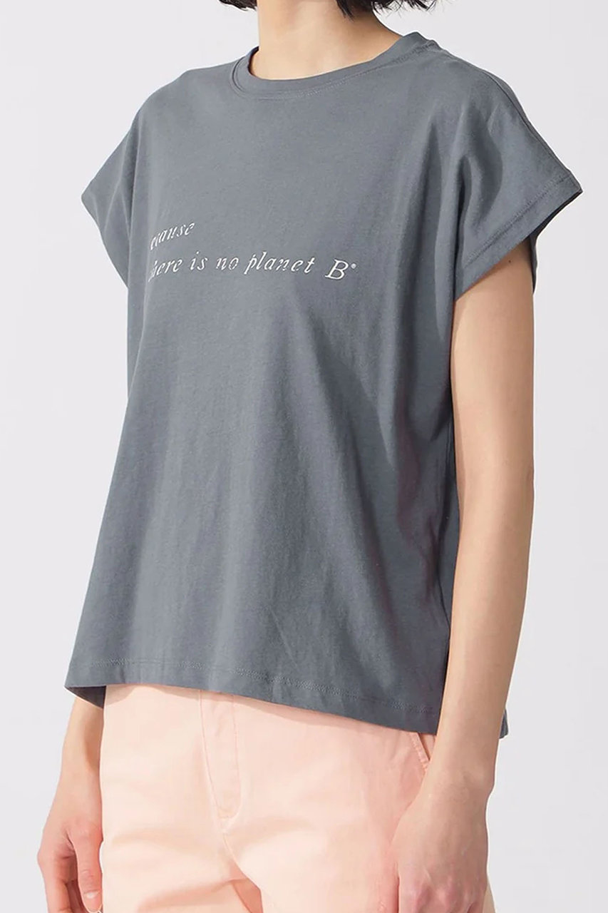 ECOALF ENNIS BECAUSE Ｔシャツ / ENNIS T-SHIRT WOMAN (グレー, F) エコアルフ ELLE SHOP