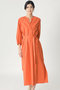 SERPENTINA ベルテッド ドレス / SERPENTINA DRESS WOMAN エコアルフ/ECOALF オレンジ
