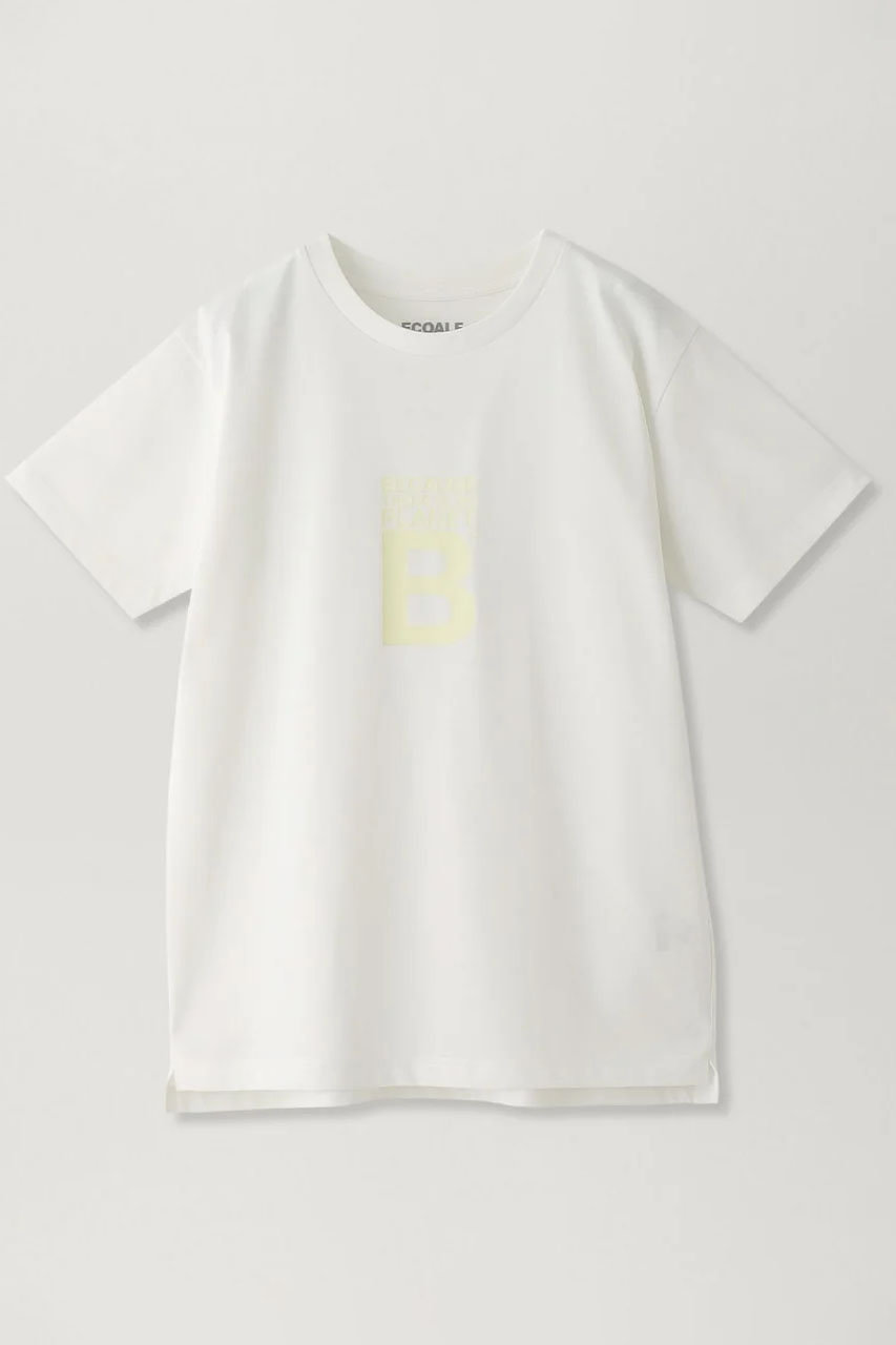 エコアルフ/ECOALFのACT ドライミックス BECAUSE Tシャツ 【日本限定】(ホワイト/45P02398)