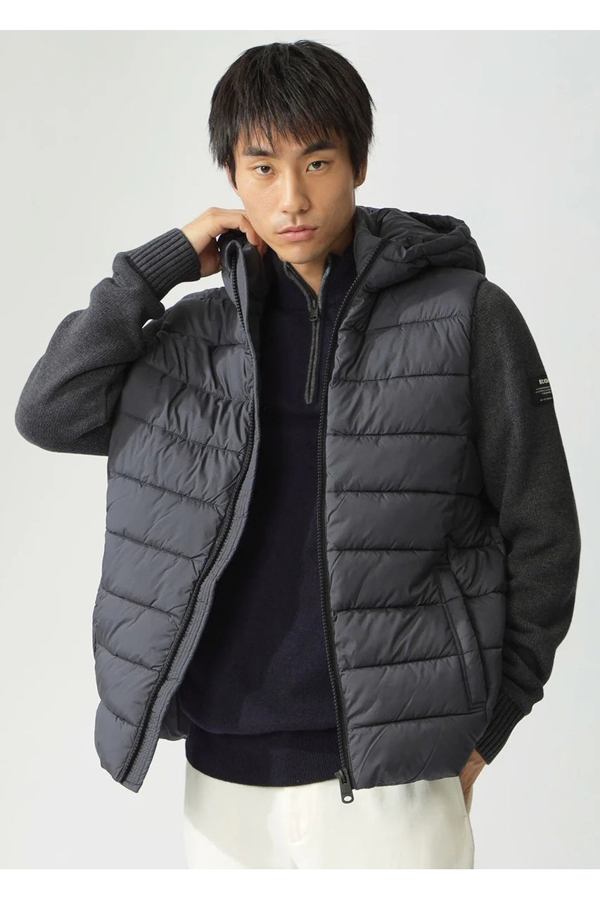 エコアルフ/ECOALFの【MEN】DENALI ニットコンビ アウター/DENALI KNIT MAN(グレー/41F24460)