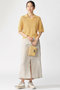 ARGAN ニットポロ / ARGANALF KNIT WOMAN エコアルフ/ECOALF マスタード