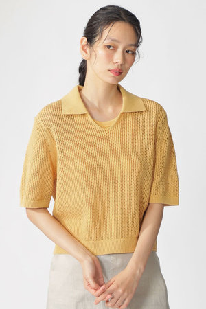エコアルフ/ECOALFのARGAN ニットポロ / ARGANALF KNIT WOMAN(110300/110301)