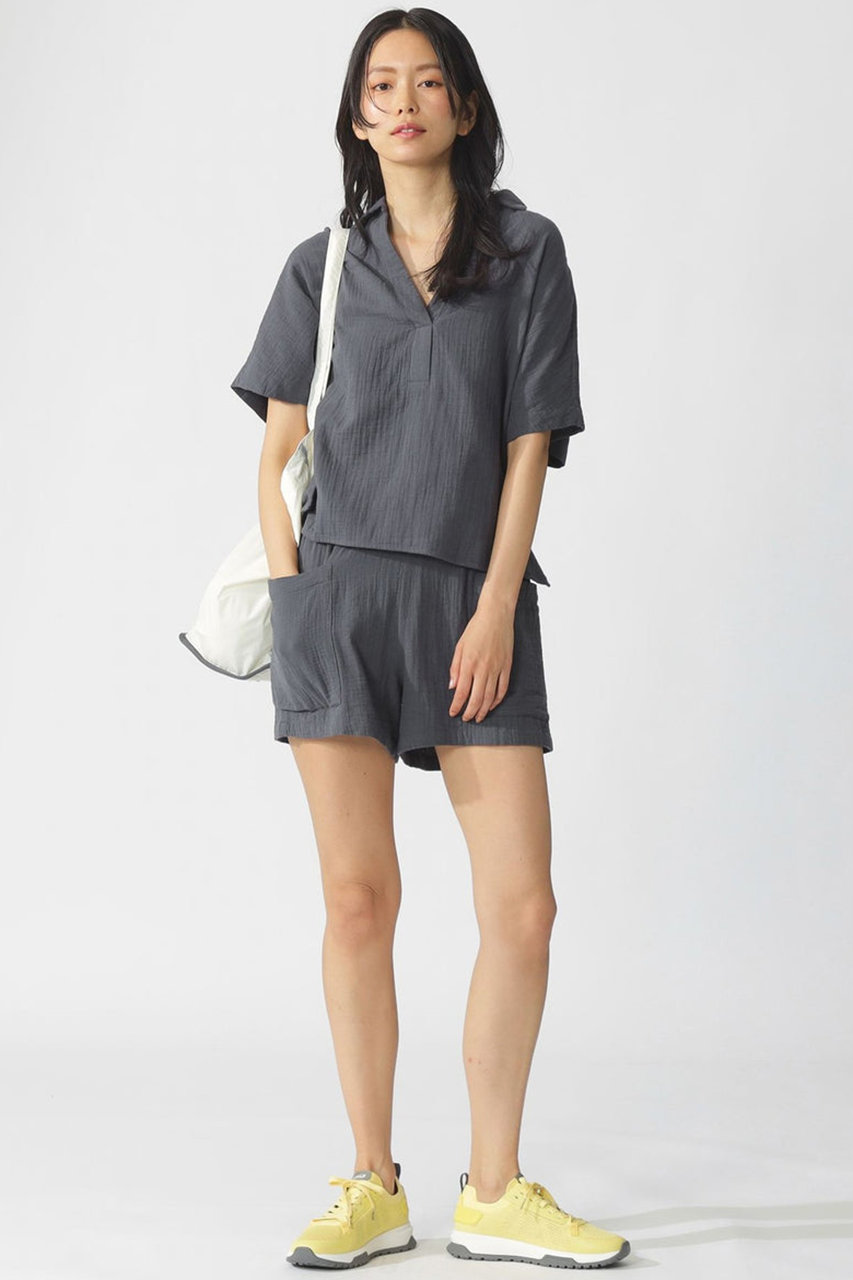 ECOALF YERA ショーツ / YERAALF SHORTS WOMAN (グレー, F) エコアルフ ELLE SHOP ECOALF YERA ショーツ / YERAALF SHORTS WOMAN (グレー, F) エコアルフ ELLE SHOP