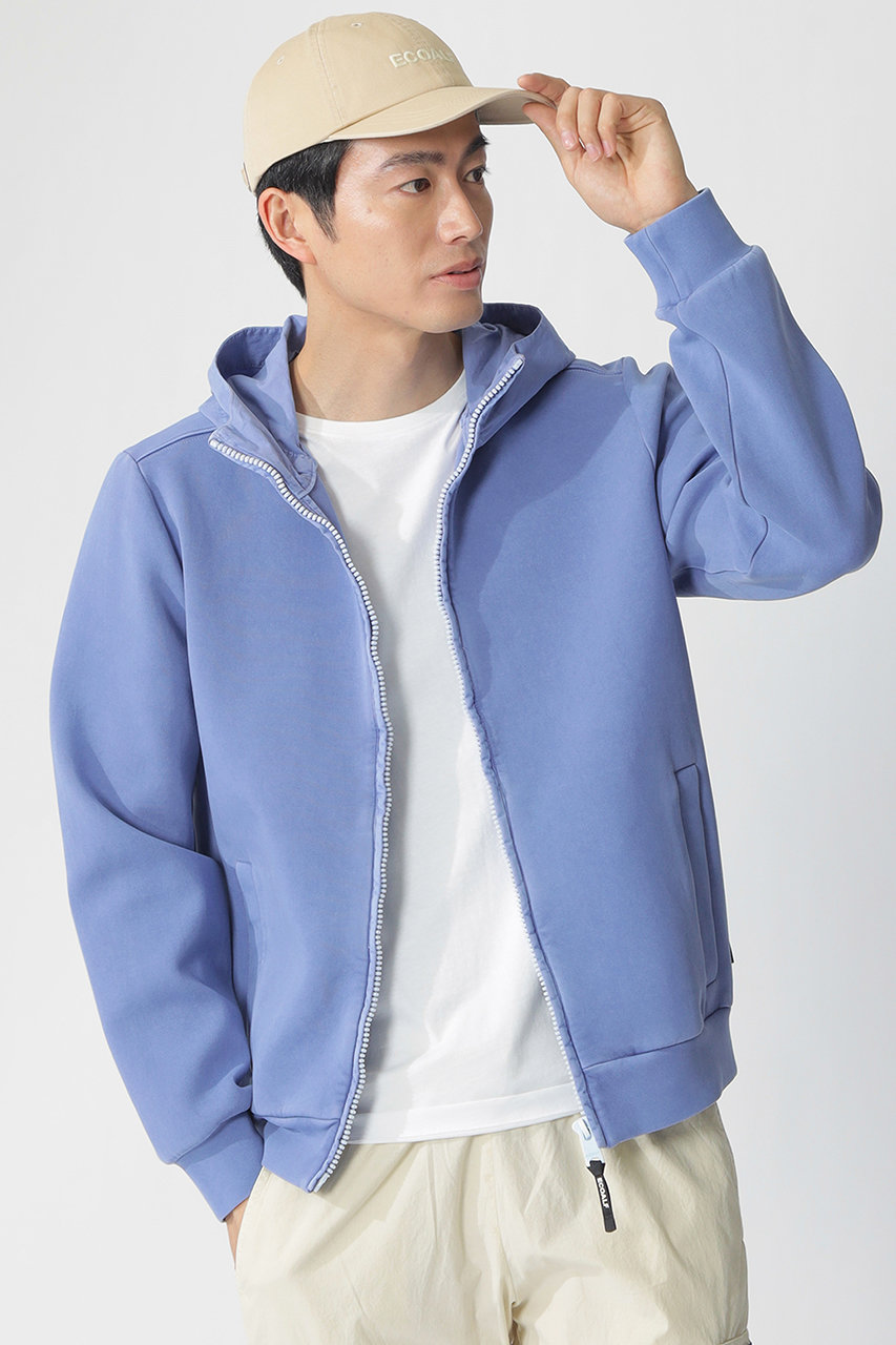 エコアルフ/ECOALFの【MEN】DYLAN ピグメント パーカー / DYLAN HYBRID MAN(サックスブルー/41P41730)