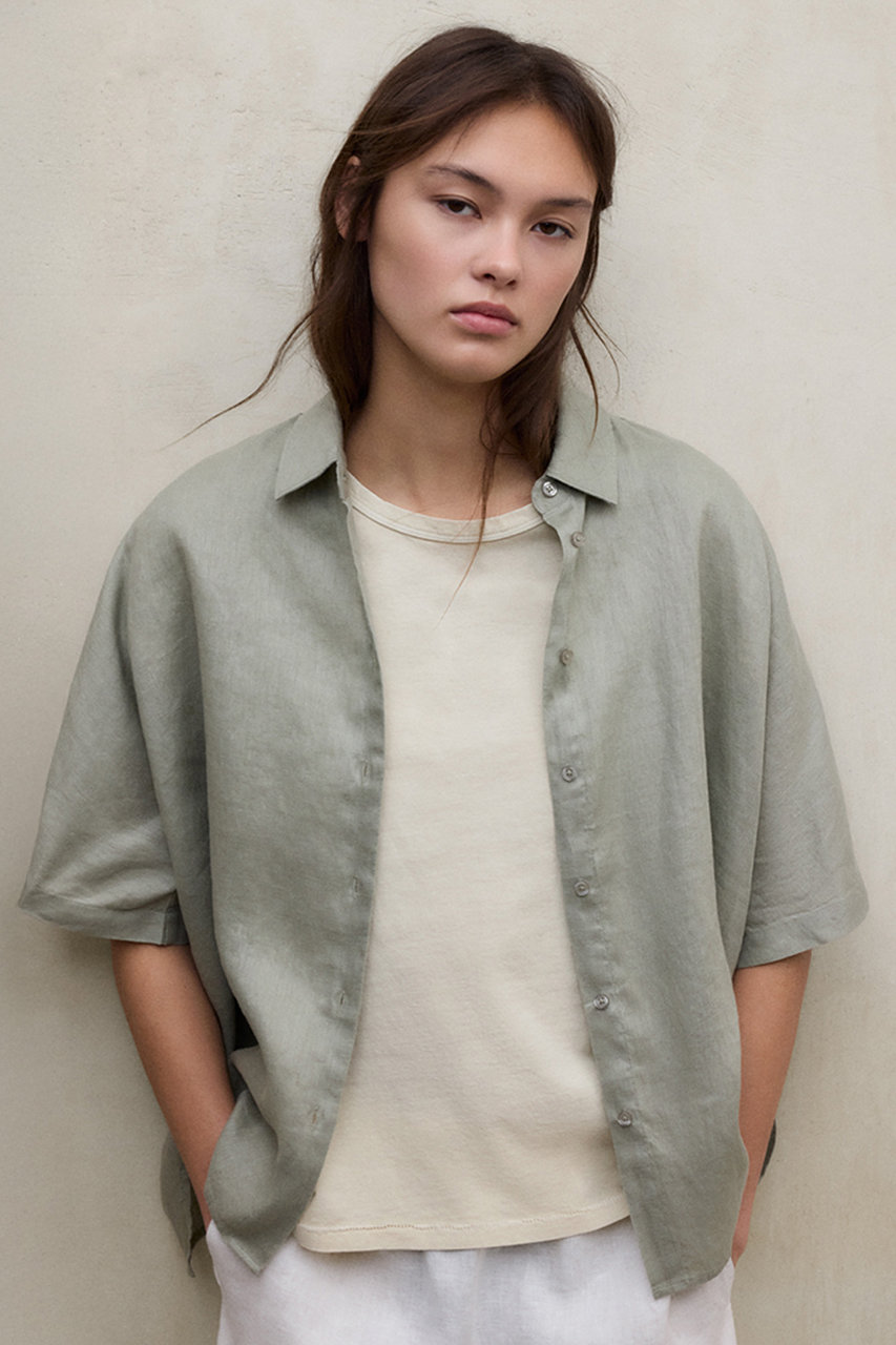 エコアルフ/ECOALFのMELANIA ショートスリーブ シャツ / MELANIA SHIRT WOMAN(カーキ/42M16741)