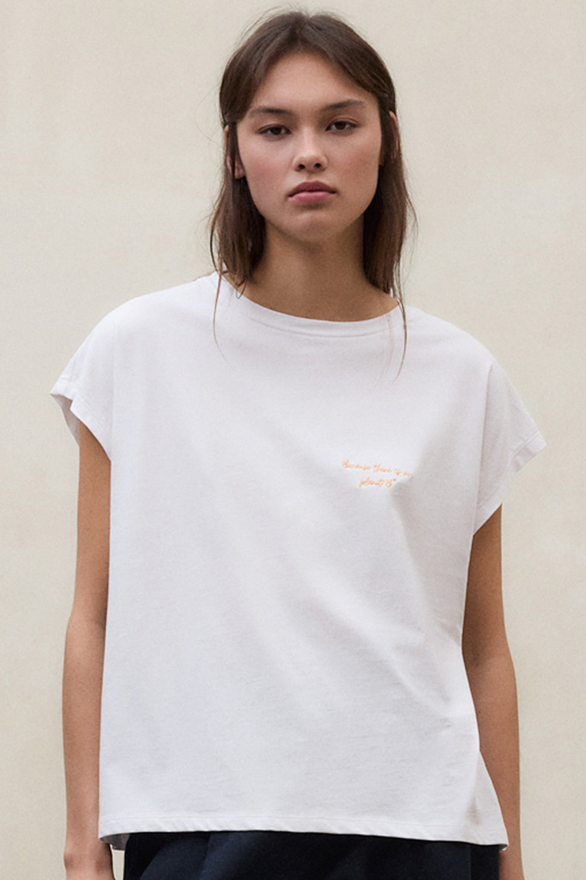 エコアルフ/ECOALFのNAMUR BECAUSE Tシャツ / NAMUR T-SHIRT WOMAN(ホワイト/42P25743)