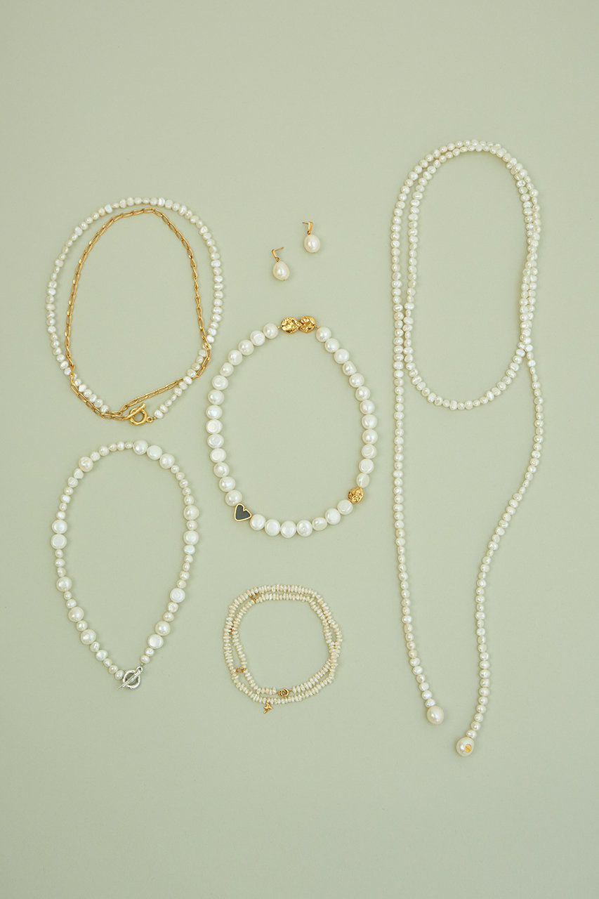 PREEK(プリーク)｜BAROQUE PEARL RANDOM 2WAY ネックレス/ゴールド の