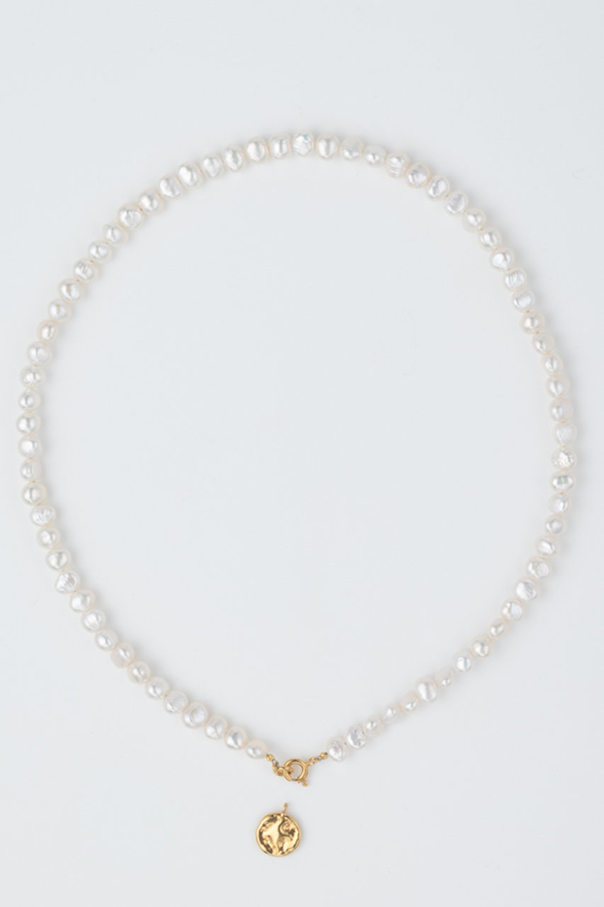 preek パールとゴールドのネックレス PREEK(プリーク)｜BAROQUE PEARL COIN 2WAY ネックレス/ゴールド の