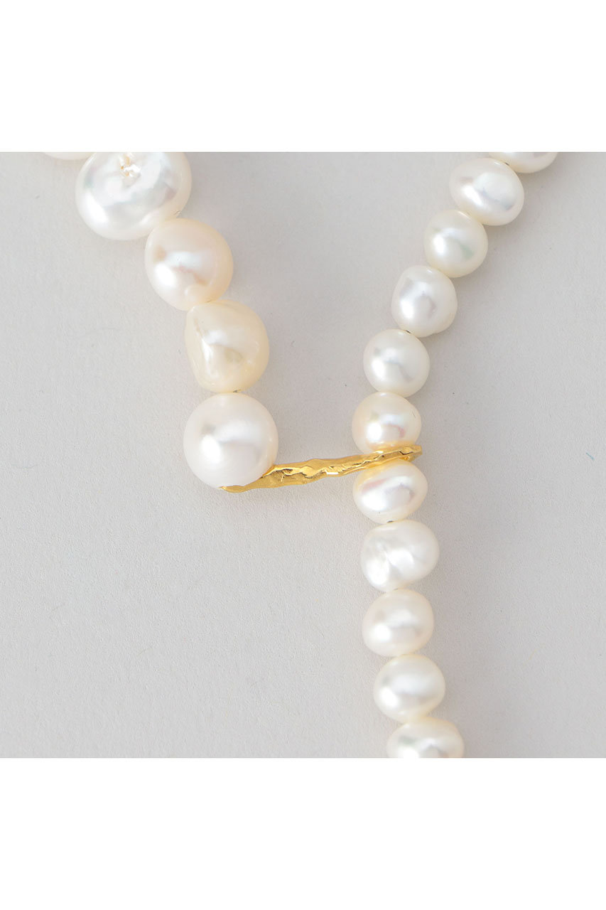 PREEK(プリーク)｜BAROQUE PEARL LARIAT ネックレス/ホワイト の通販