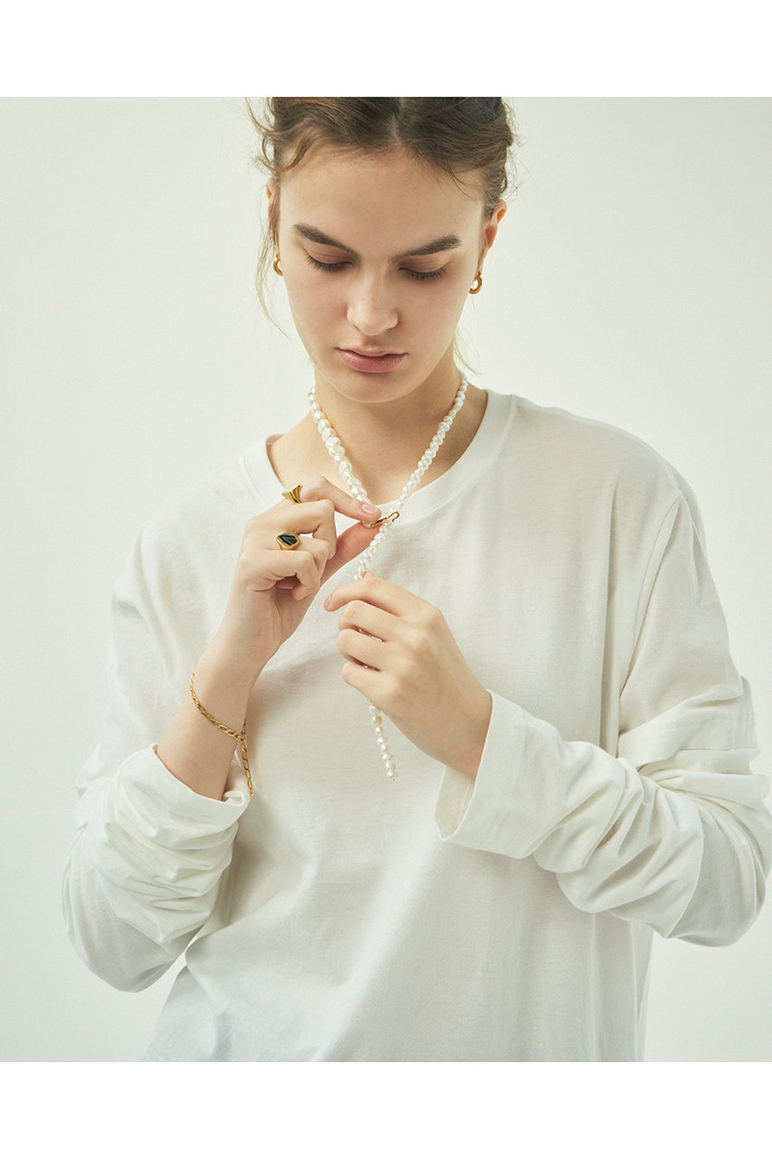 PREEK プリーク　パールネックレス　ホワイト　美品 PREEK(プリーク)｜【受注生産】BAROQUE PEARL TRIPLE LONG ネックレス