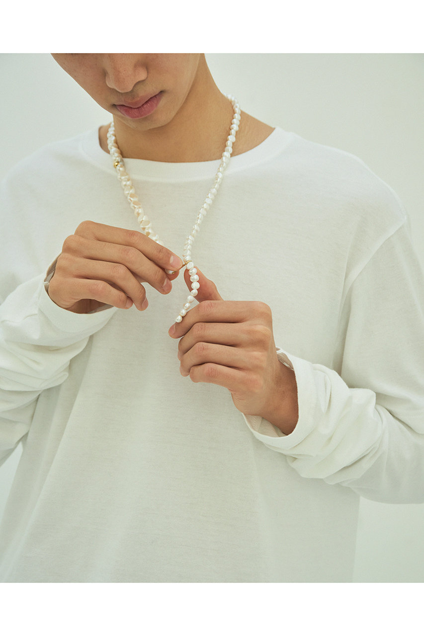 PREEK プリーク　パールネックレス　ホワイト　美品 PREEK - 【お取り寄せ注文可能】Baroque Pearl Lariat Necklace