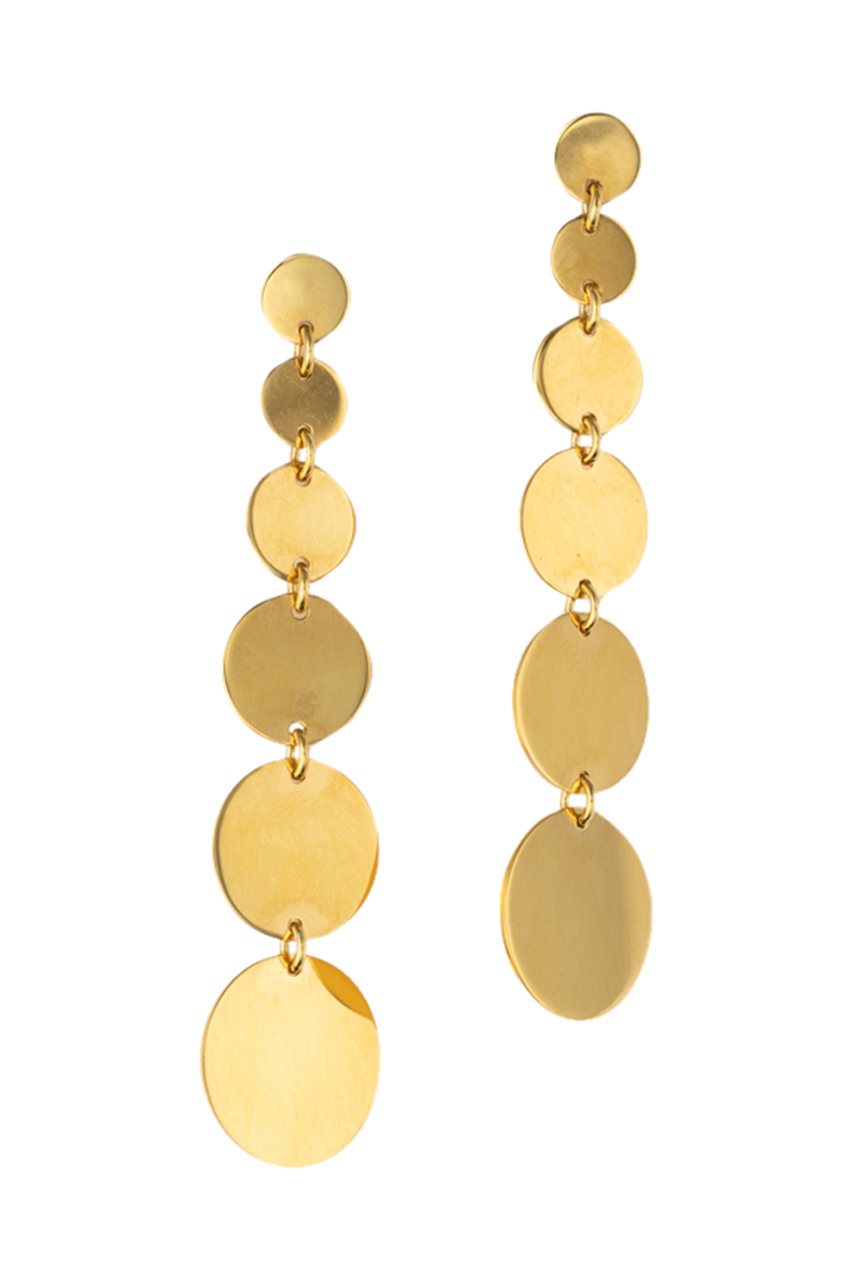 PREEK YU-KIN CIRCLE PLATE LINE ピアス (ゴールド, F) プリーク ELLE SHOP PREEK YU-KIN CIRCLE PLATE LINE ピアス (ゴールド, F) プリーク ELLE SHOP