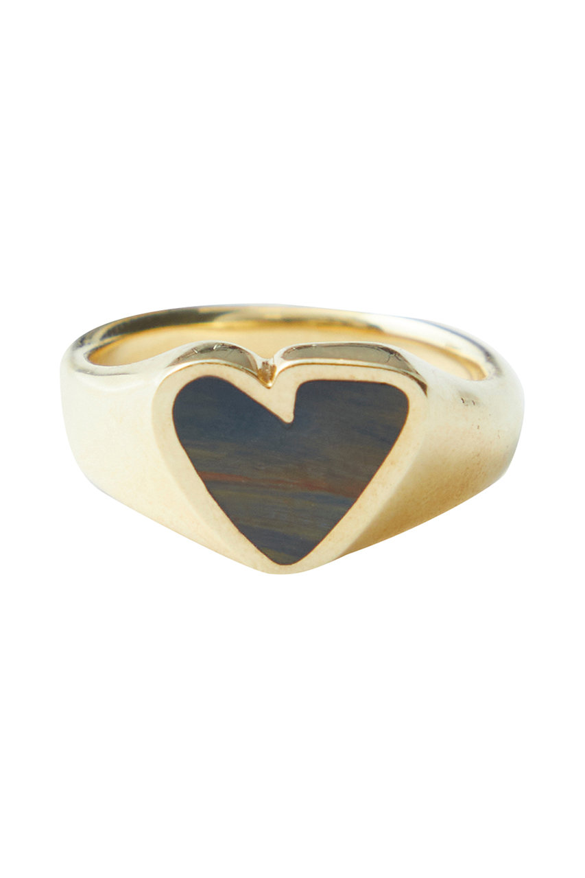 PREEK ROUGH HEART PIETERSITE STONE リング (ゴールド, 13号) プリーク ELLE SHOP