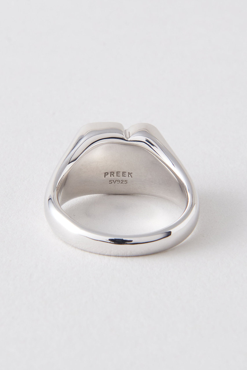PREEK(プリーク)｜ROUGH HEART PIETERSITE STONE リング/シルバー の