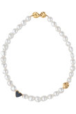 BAROQUE PEARL HEART STONE ネックレス