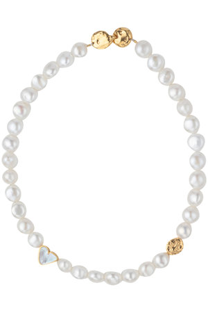 プリーク/PREEKの【受注生産】BAROQUE PEARL HEART STONE ネックレス(150200/150201)