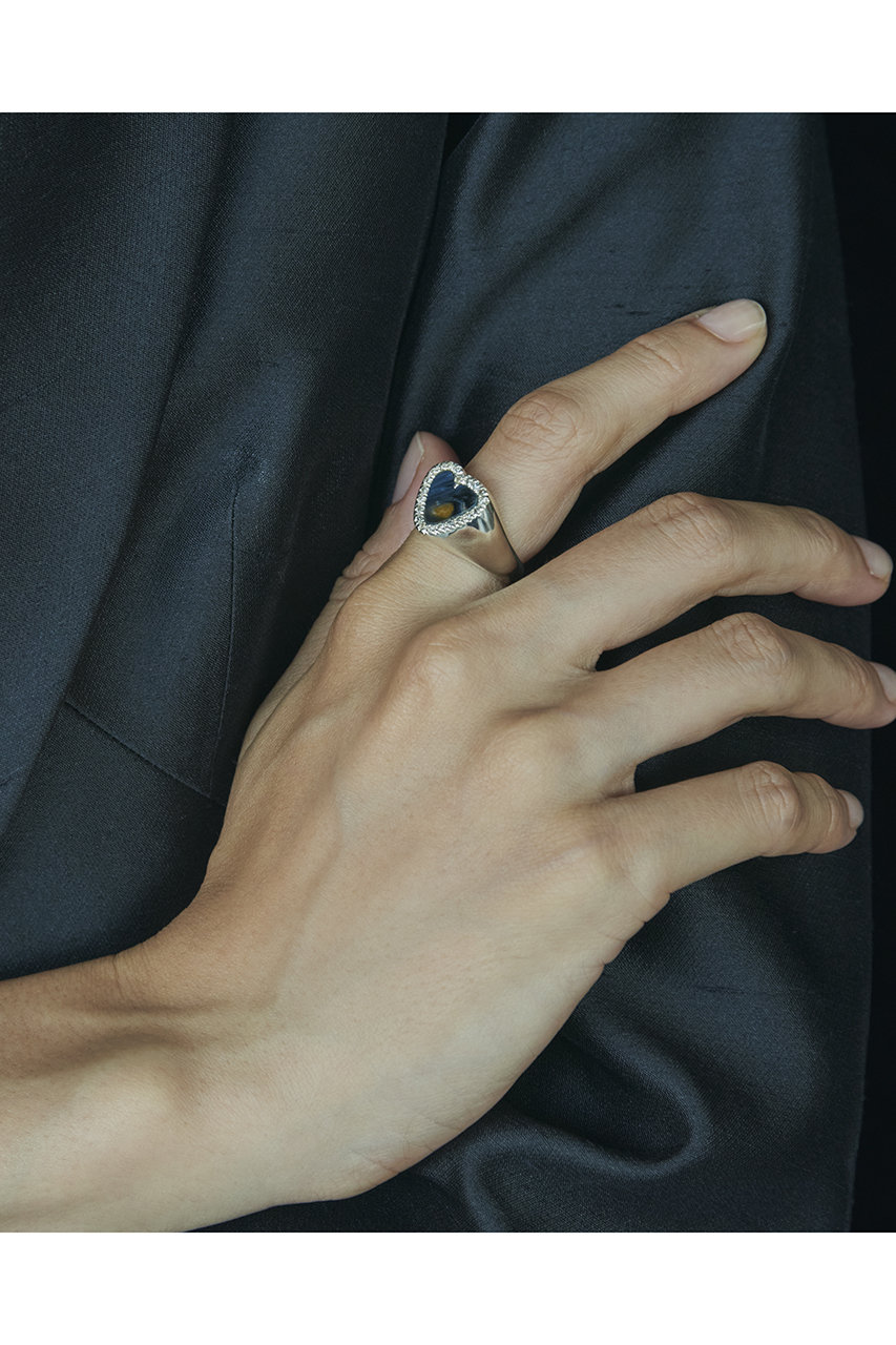 タイムセール！＜PREEK＞HEART STONE RING SV/リング 9号 PREEK＞HEART