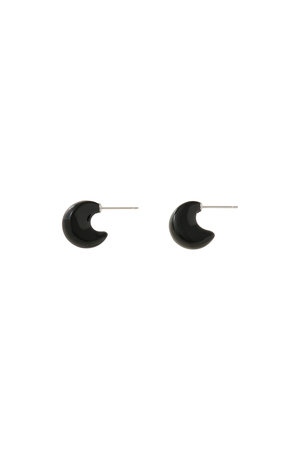 プリーク/PREEKのHOW RAW STONE MOON HOOP ピアス(150100/150101)