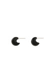 HOW RAW STONE MOON HOOP ピアス