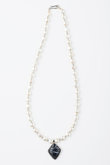 SQUARE STONE PEARL ネックレス