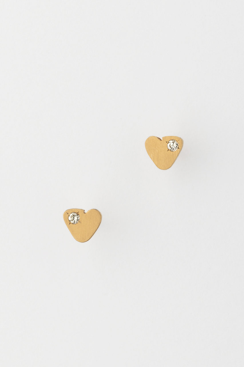 PREEK(プリーク)｜YU-KIN DIAMOND TINY HEART ピアス/ゴールド の通販
