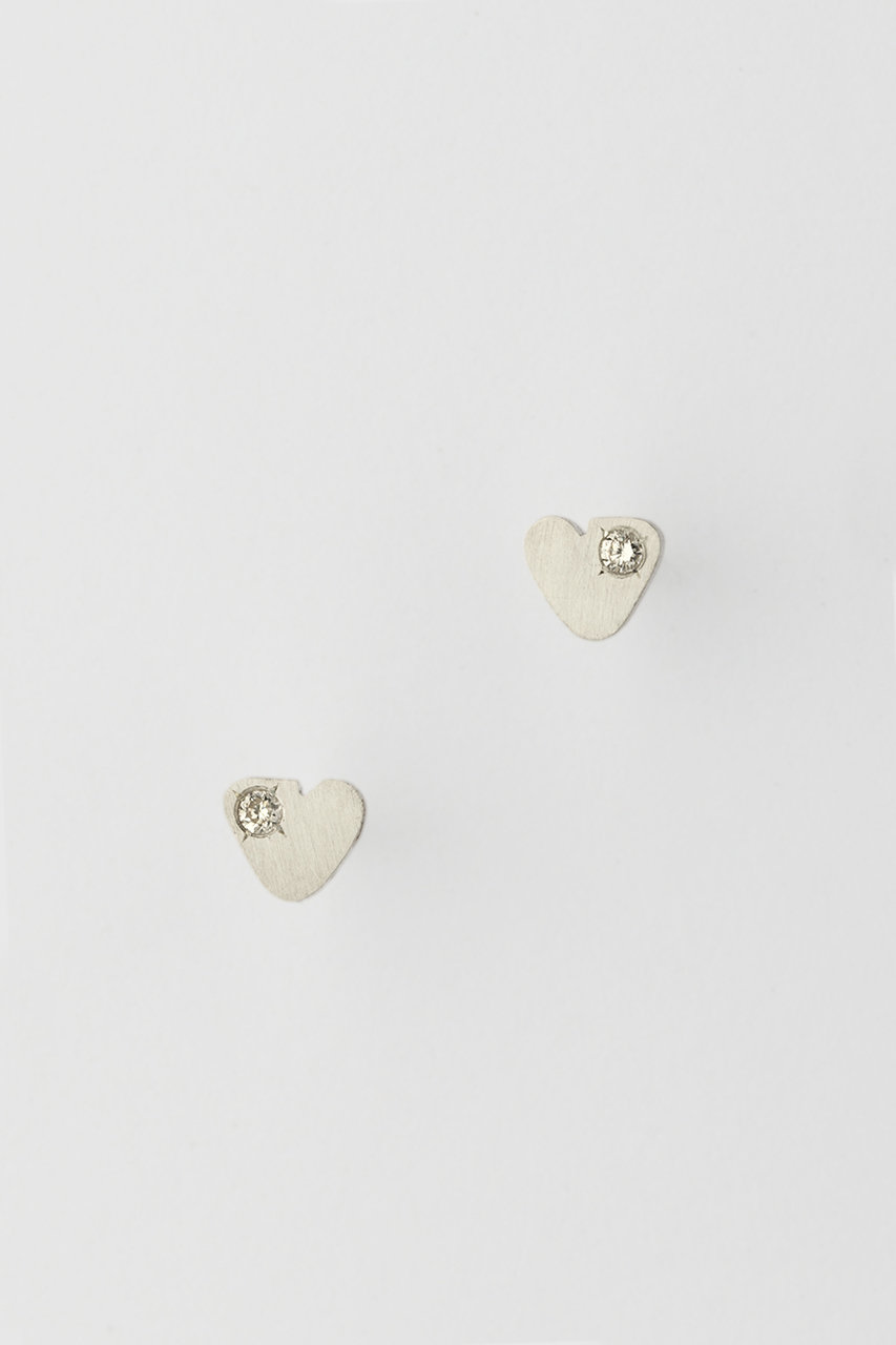 PREEK(プリーク)｜YU-KIN DIAMOND TINY HEART ピアス/シルバー の通販