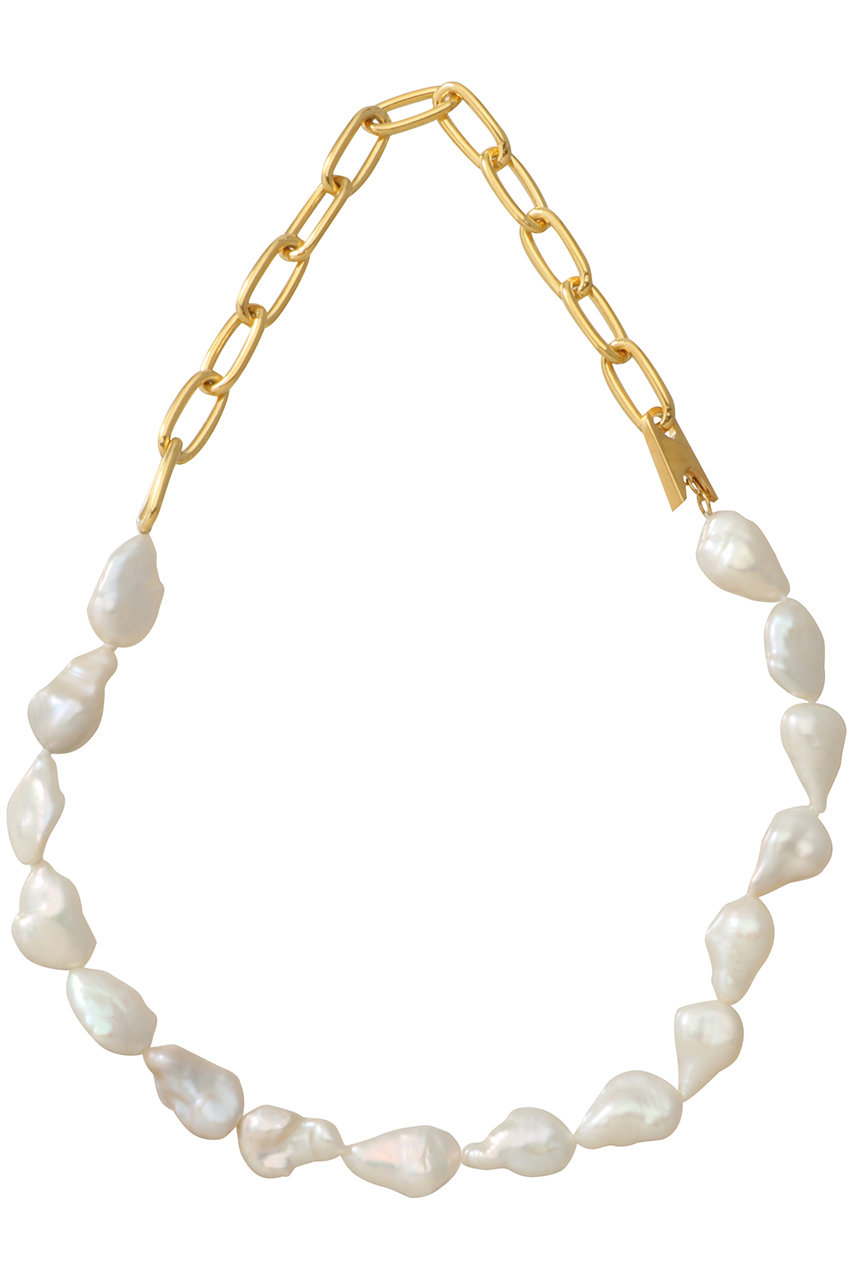 KNOWHOW(ノウハウ)｜Big Pearl Clip ネックレス/ゴールド の通販