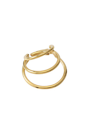 ノウハウ/KNOWHOWのTriple イヤーカフ ゴールド（片耳用）(150100/150102)