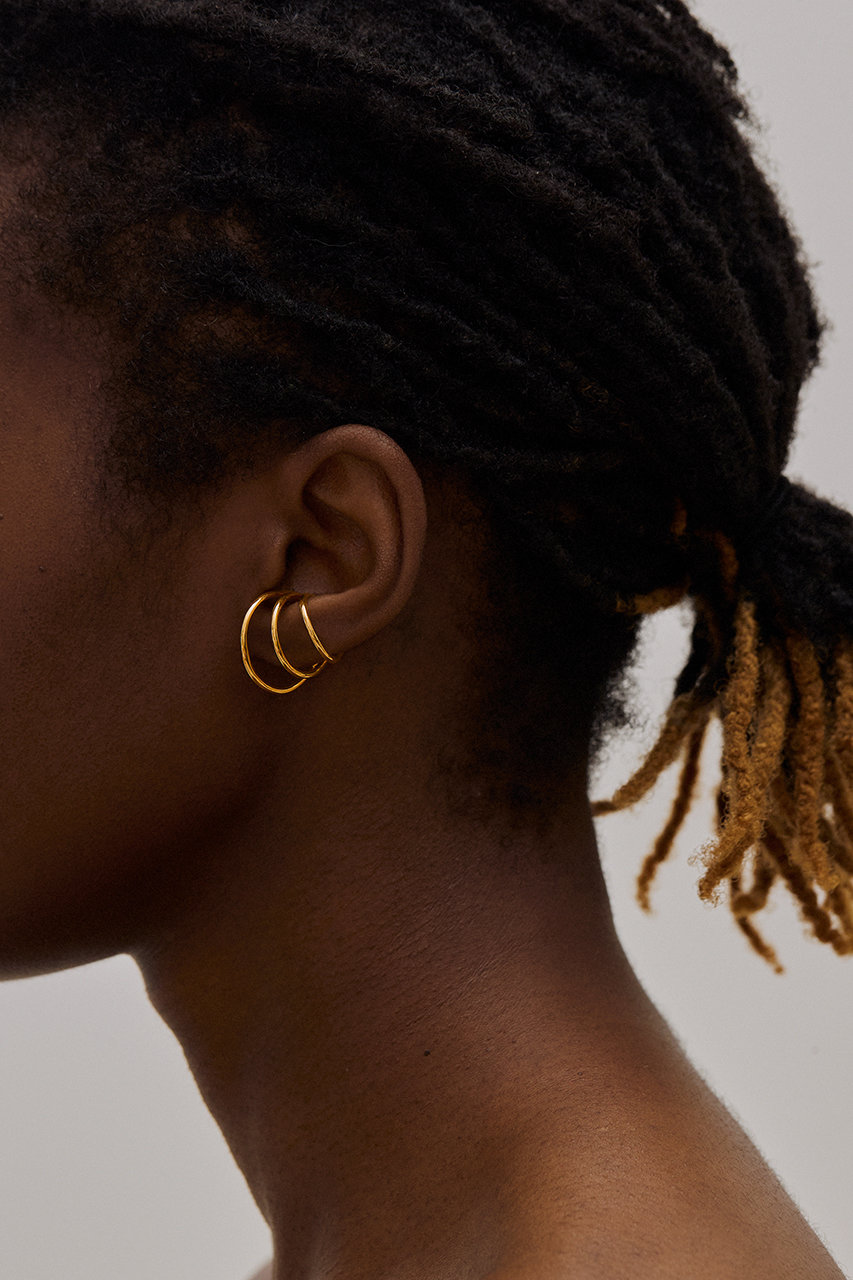 KNOWHOW(ノウハウ)｜Triple イヤーカフ ゴールド（片耳用）/左耳用 の  