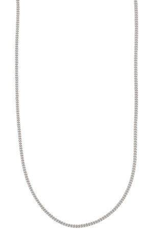 ノウハウ/KNOWHOWのTwist ネックレス シルバー/Curve 45cm(150200/150201)