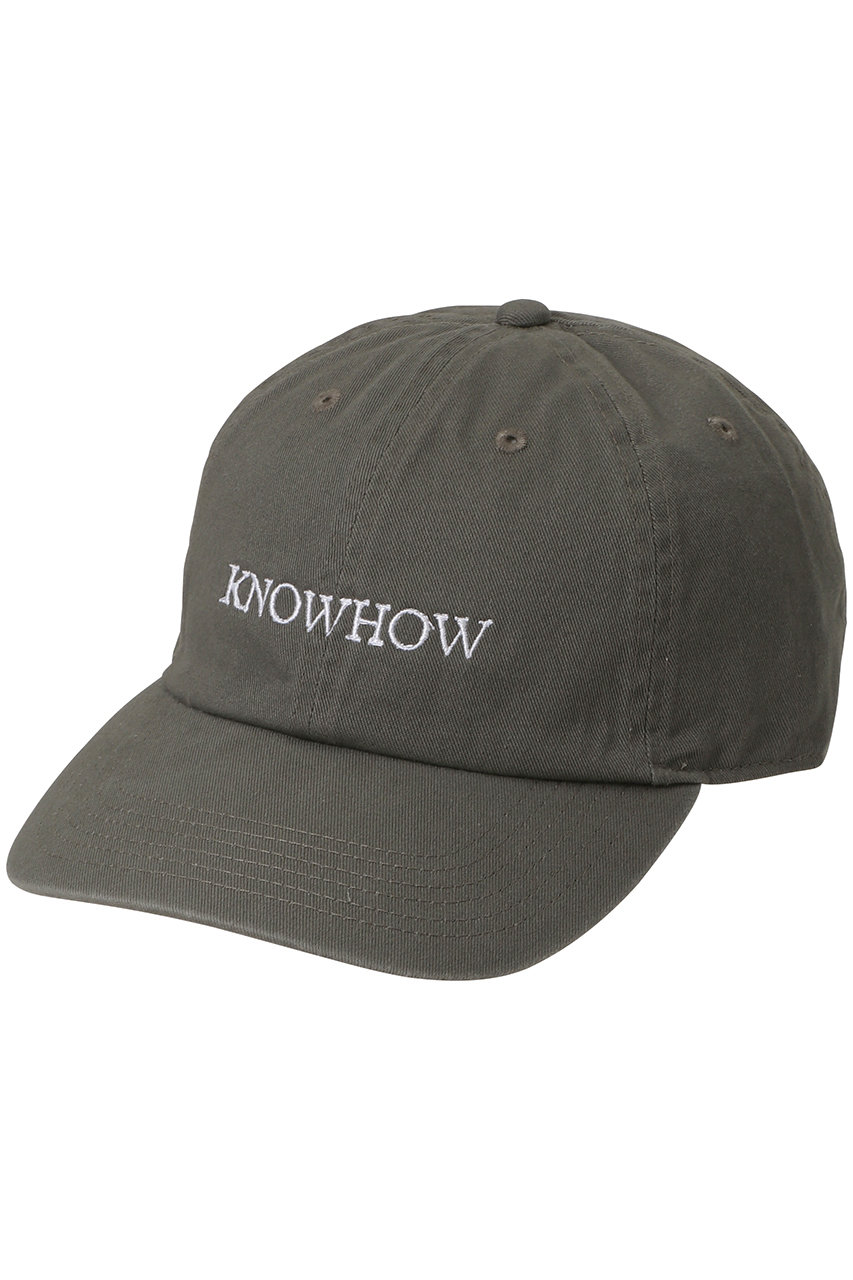 ノウハウ/KNOWHOWのKNOWHOW ロゴ刺しゅう キャップ(グレー/K1415016)