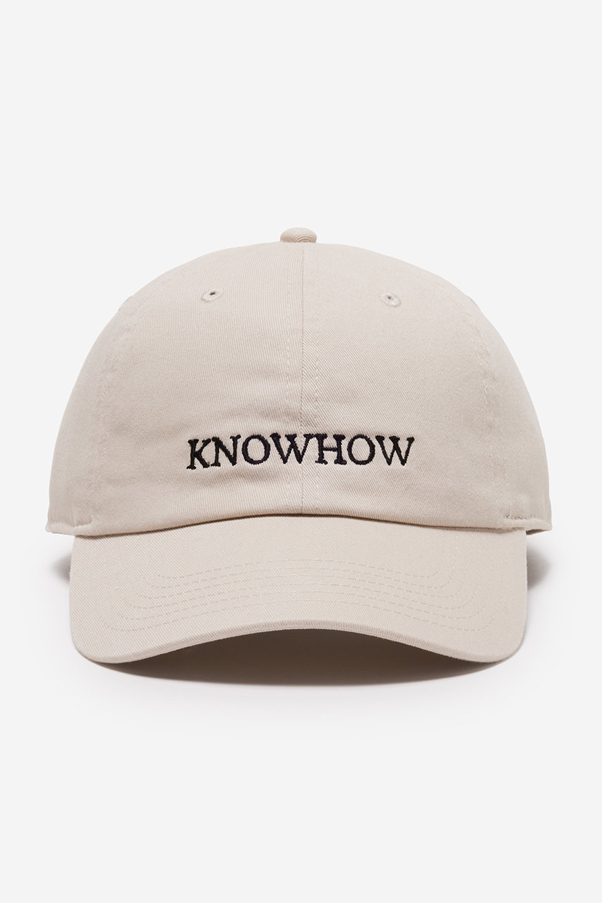 ノウハウ/KNOWHOWの【予約販売】KNOWHOW ロゴ刺しゅう キャップ(ホワイト/K1415016)