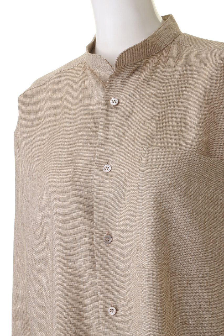 2002年春 POSTELEGANT Linen Silk Shirt グレー ポステレガント