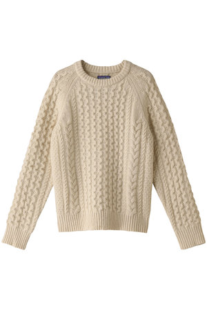 パタゴニア/patagoniaの【MEN】リサイクルウールケーブルニットクルーネックセーター