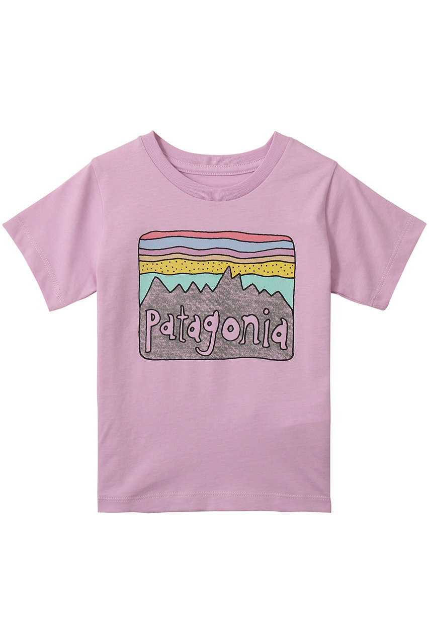 patagonia 【Baby &Kids】オーガニックサーティファイドコットンフィッツロイスカイズTシャツ (Dragon Purple, 18M) パタゴニア ELLE SHOP