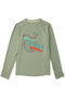 【KIDS】ロングスリーブキャプリーンシルクウェイトTシャツ パタゴニア/patagonia Green