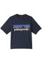 【KIDS】キッズキャプリーンシルクウェイトTシャツ パタゴニア/patagonia P-6 Logo: New Navy