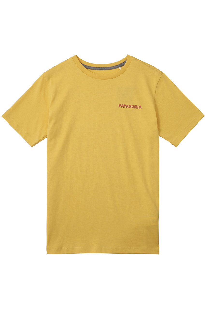 ＜ELLE SHOP＞ patagonia 【KIDS】オーガニックサーティファイドコットングラフィックTシャツ (Yellow L(150)) パタゴニア ELLE SHOP